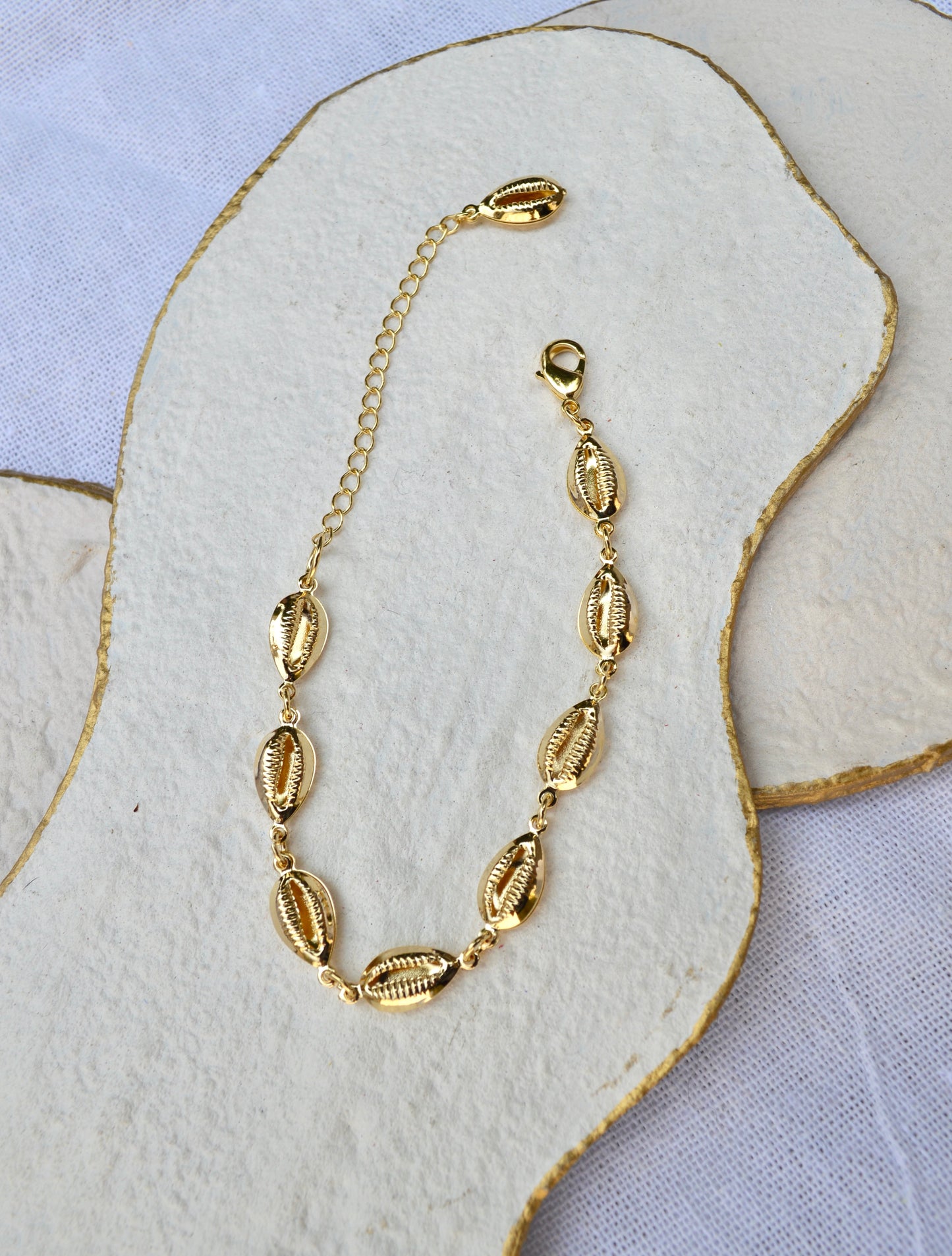 Cowrie shell bracelet