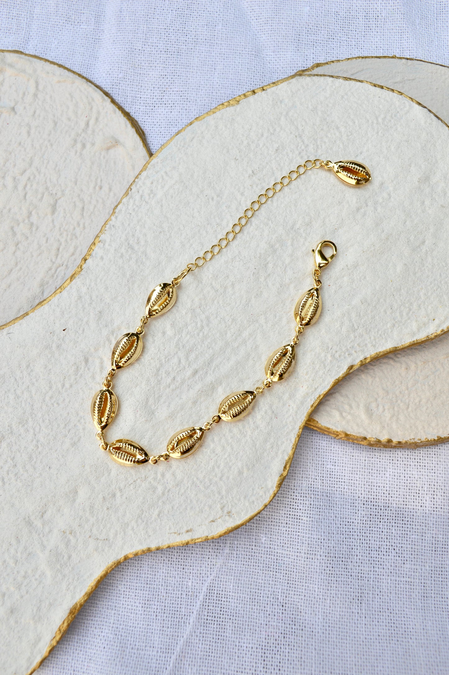 Cowrie shell bracelet