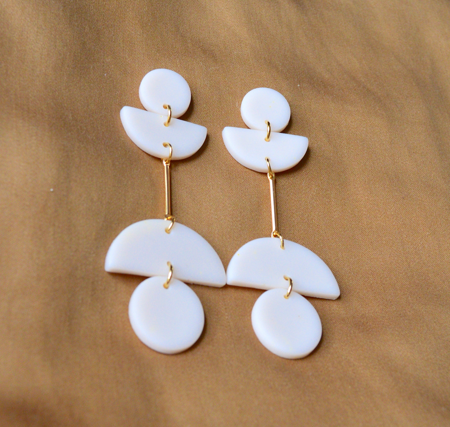 Geometric drop earrings