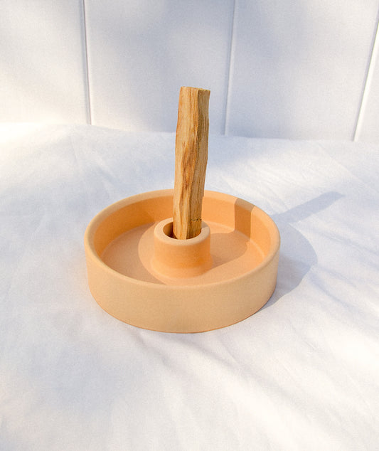 Palo Santo and taper candle holder