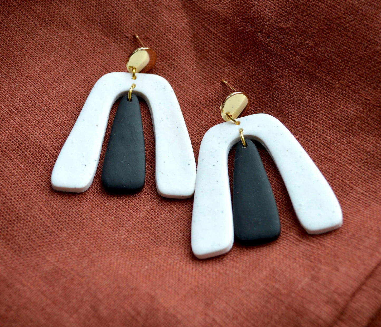The Fiona / Modern Statement Dangle Earrings