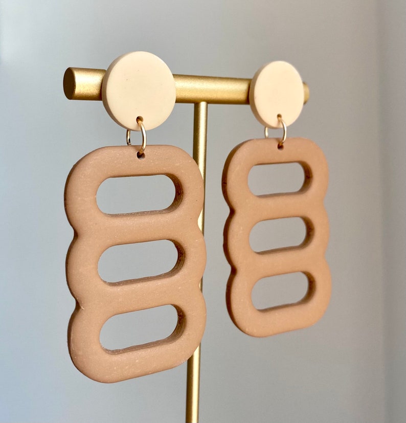Modern Triple Hoop Earrings