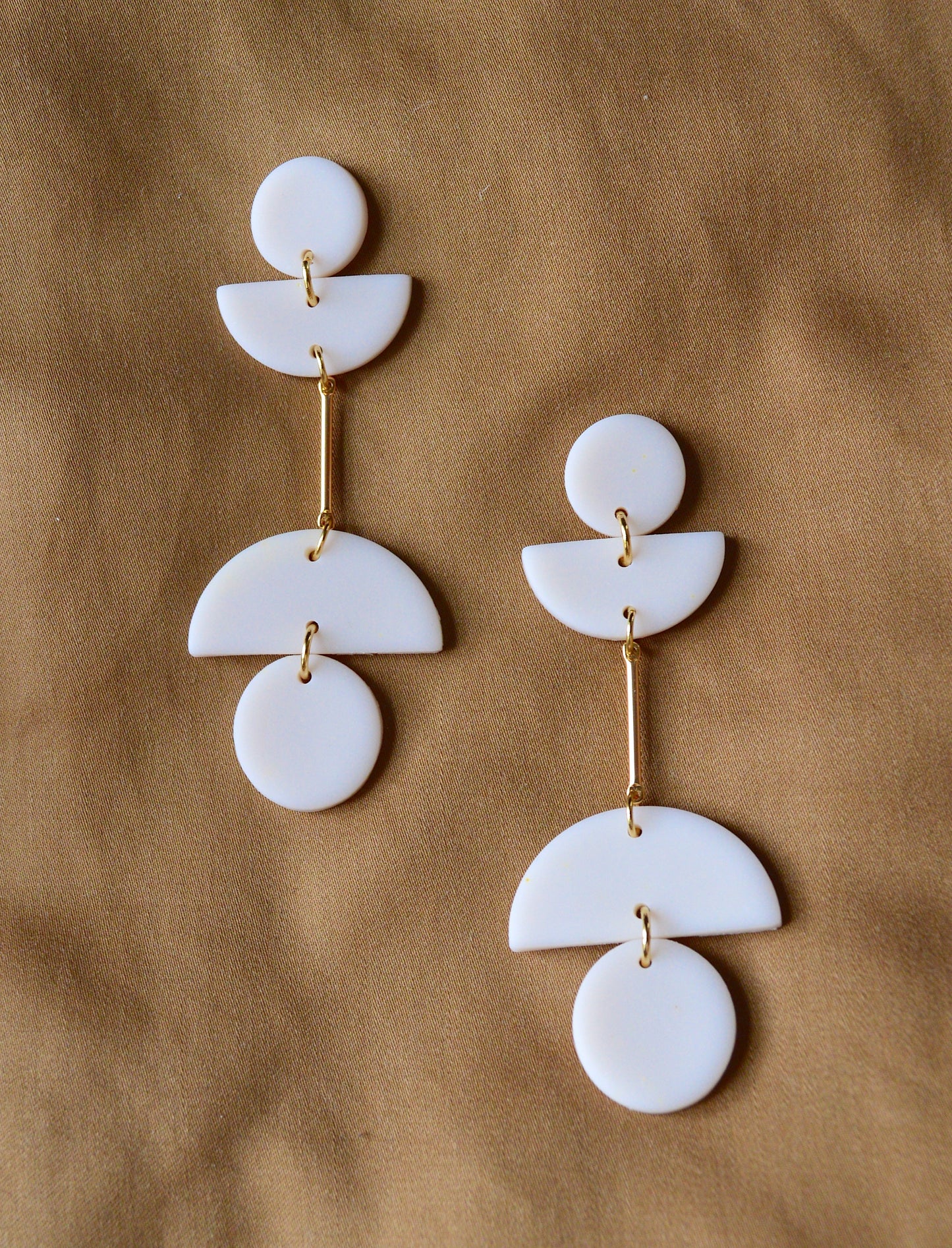 Geometric drop earrings