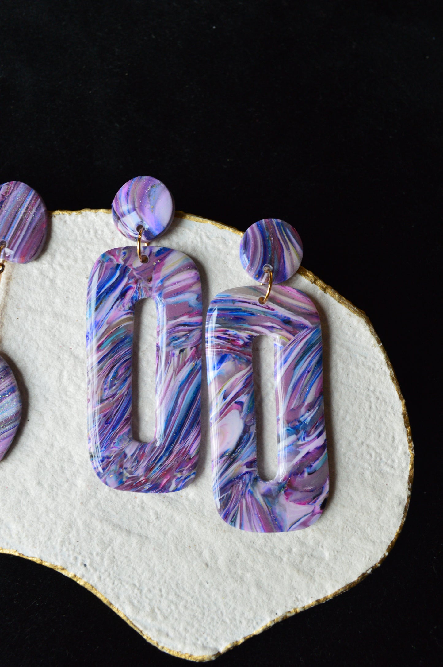 Purple layers earrings collection [limited]