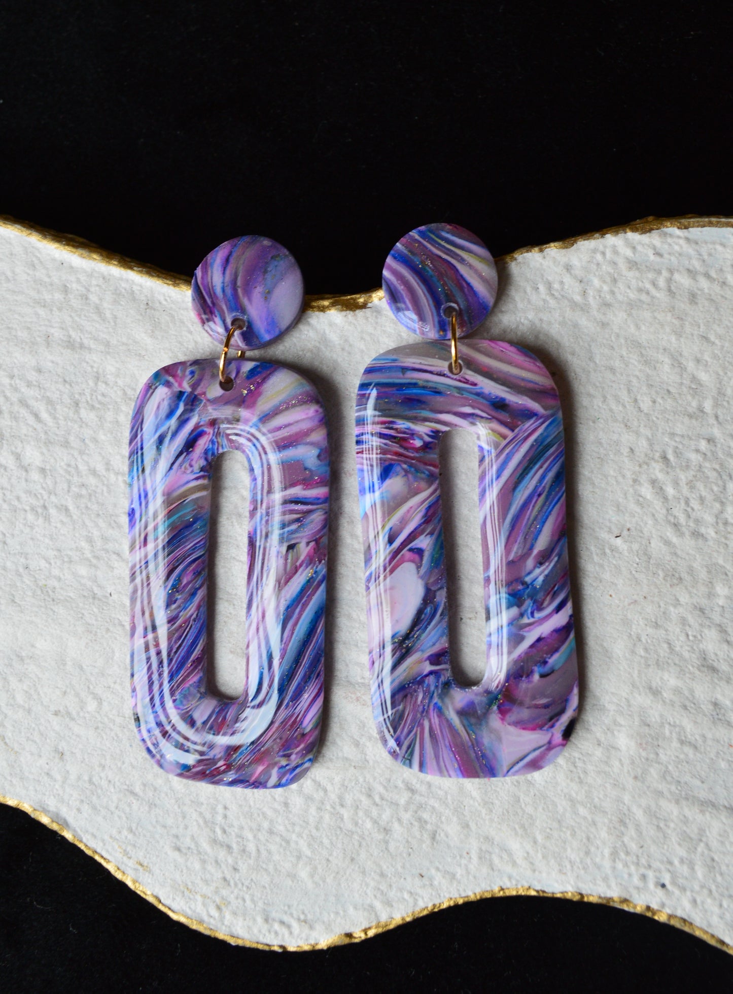 Purple layers earrings collection [limited]